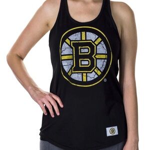 NWT Calhoun Store Boston Bruins Distressed Flowy Tank Top for Women